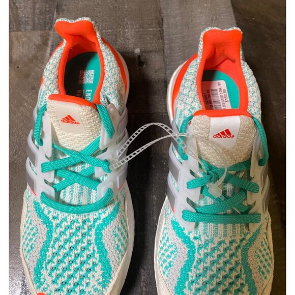 KID'S Adidas SIZE 4Y  UltraBoost 5.0 DNA J White Mint Rush GZ3997 NEW - Picture 5 of 12